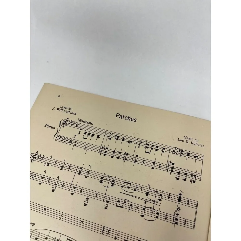 1919‎ Antique Patches Sheet Music J Will Callahan & Lee S Roberts